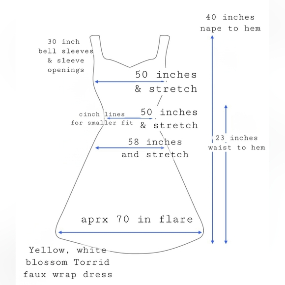 Torrid, yellow, floral, short sleeve dress, mid hem, - Picture 9 of 9